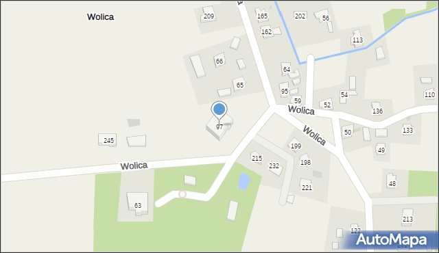 Wolica, Wolica, 97, mapa Wolica