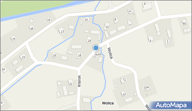 Wolica, Wolica, 17, mapa Wolica