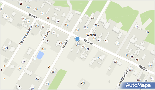 Wolica, Wolica, 27, mapa Wolica