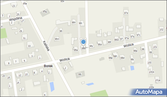 Wolica, Wolica, 96b, mapa Wolica