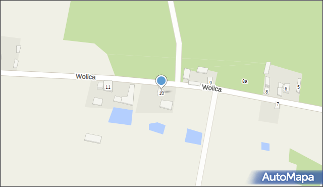 Wolica, Wolica, 10, mapa Wolica