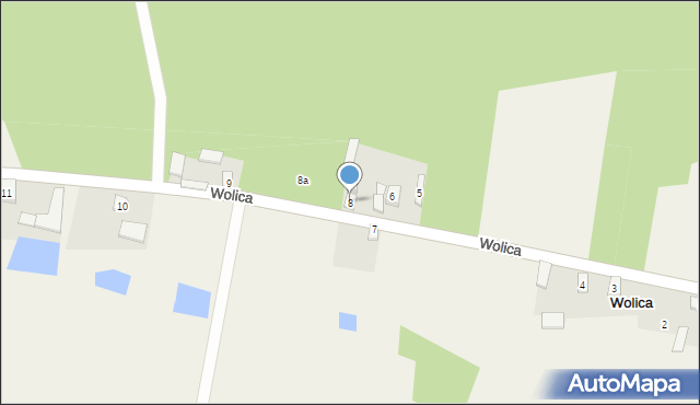 Wolica, Wolica, 8, mapa Wolica