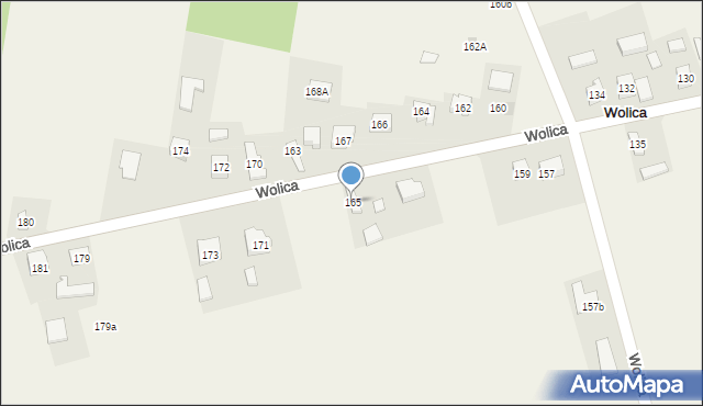 Wolica, Wolica, 165, mapa Wolica