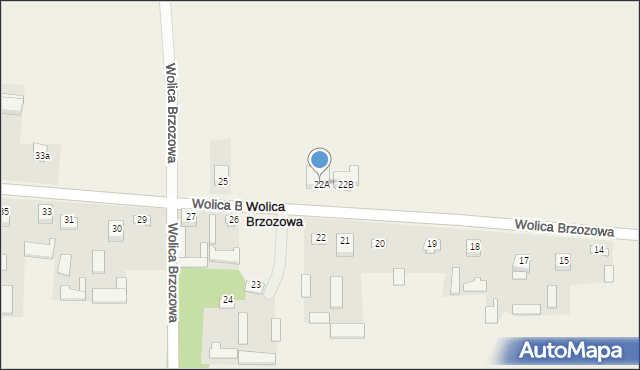 Wolica Brzozowa, Wolica Brzozowa, 22A, mapa Wolica Brzozowa