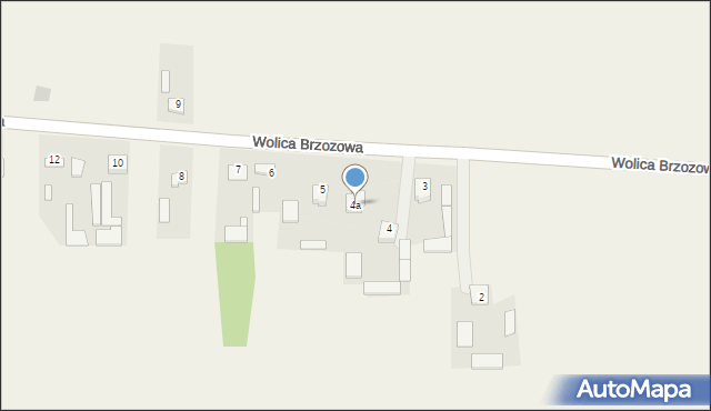 Wolica Brzozowa, Wolica Brzozowa, 4a, mapa Wolica Brzozowa