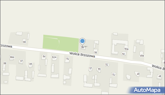 Wolica Brzozowa, Wolica Brzozowa, 59, mapa Wolica Brzozowa