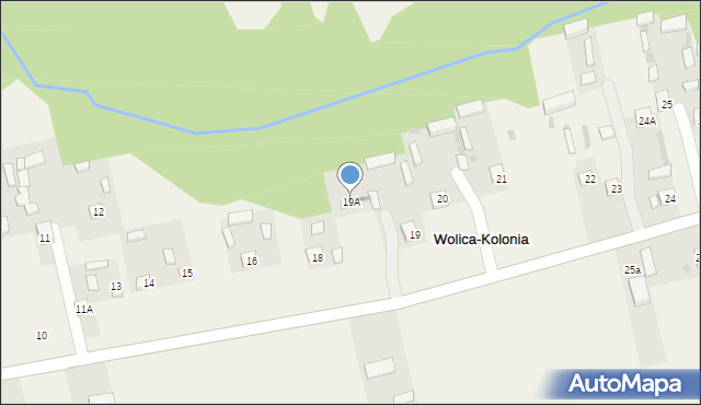 Wolica-Kolonia, Wolica-Kolonia, 19A, mapa Wolica-Kolonia