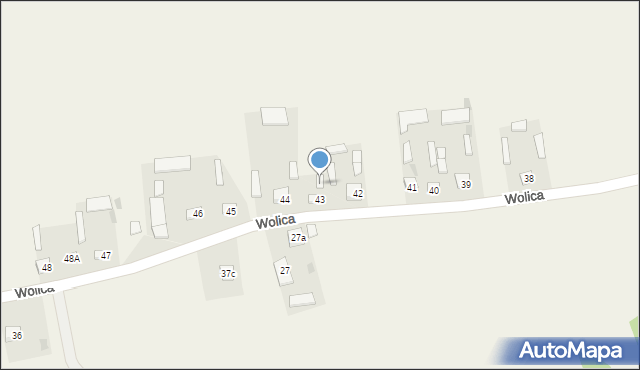 Wolica-Kolonia, Wolica-Kolonia, 43A, mapa Wolica-Kolonia