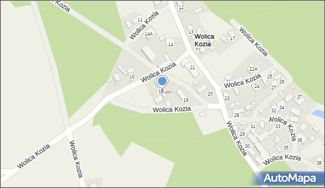 Wolica Kozia, Wolica Kozia, 18a, mapa Wolica Kozia