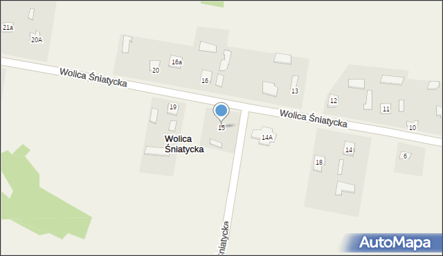 Wolica Śniatycka, Wolica Śniatycka, 15, mapa Wolica Śniatycka