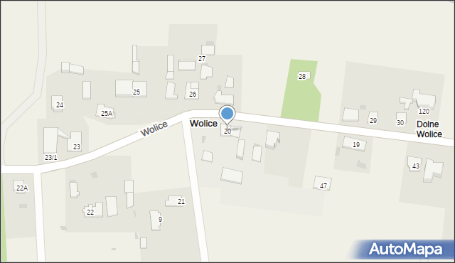 Wolice, Wolice, 20, mapa Wolice