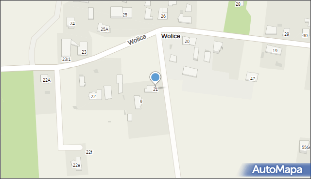 Wolice, Wolice, 21, mapa Wolice