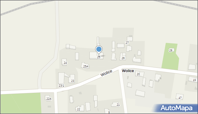 Wolice, Wolice, 25, mapa Wolice