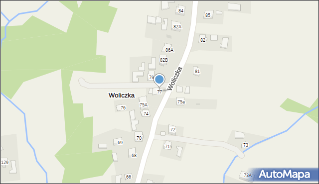 Woliczka, Woliczka, 77, mapa Woliczka