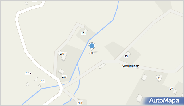 Wolimierz, Wolimierz, 36, mapa Wolimierz