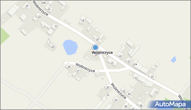 Wolimirzyce, Wolimirzyce, 15, mapa Wolimirzyce