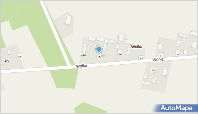 Wólka, Wólka, 15, mapa Wólka