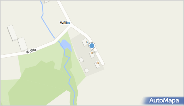 Wólka, Wólka, 8, mapa Wólka