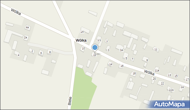 Wólka, Wólka, 12, mapa Wólka