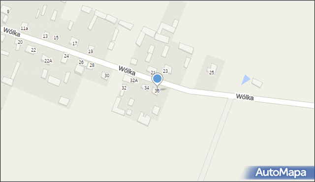 Wólka, Wólka, 36, mapa Wólka