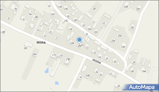 Wólka, Wólka, 20b, mapa Wólka