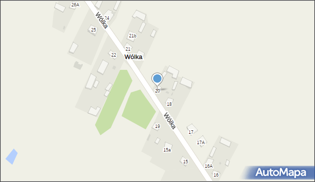 Wólka, Wólka, 20, mapa Wólka