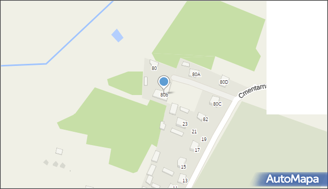 Wólka, Wólka, 80b, mapa Wólka