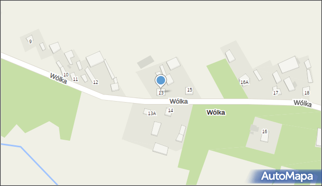 Wólka, Wólka, 13, mapa Wólka