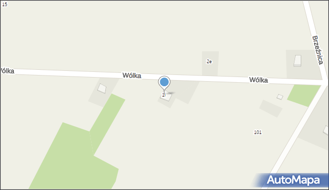 Wólka, Wólka, 1i, mapa Wólka