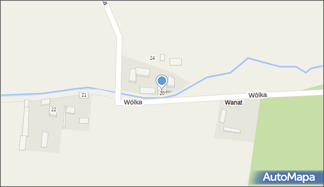 Wólka, Wólka, 20, mapa Wólka