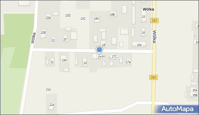 Wólka, Wólka, 17, mapa Wólka