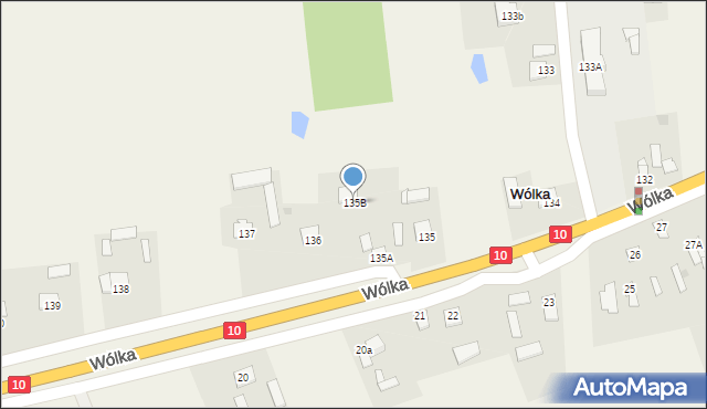 Wólka, Wólka, 135B, mapa Wólka