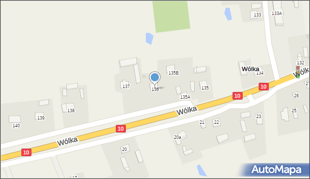 Wólka, Wólka, 136, mapa Wólka