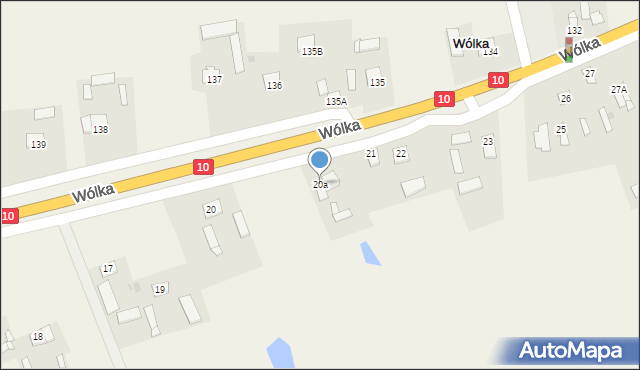 Wólka, Wólka, 20a, mapa Wólka