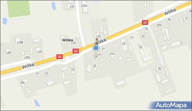 Wólka, Wólka, 26, mapa Wólka