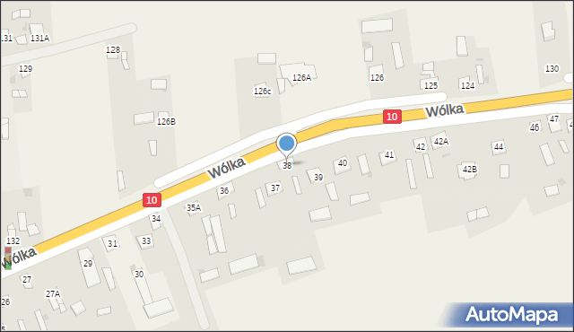 Wólka, Wólka, 38, mapa Wólka