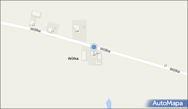 Wólka, Wólka, 14, mapa Wólka