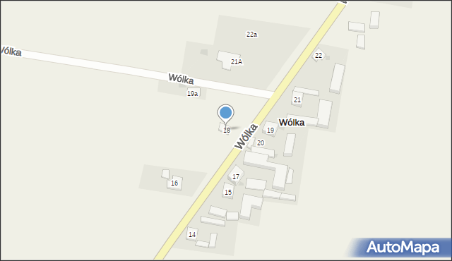 Wólka, Wólka, 18, mapa Wólka