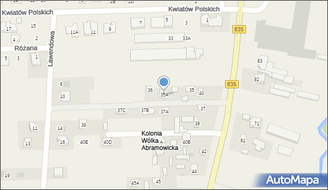 Wólka Abramowicka, Wólka Abramowicka, 35A, mapa Wólka Abramowicka