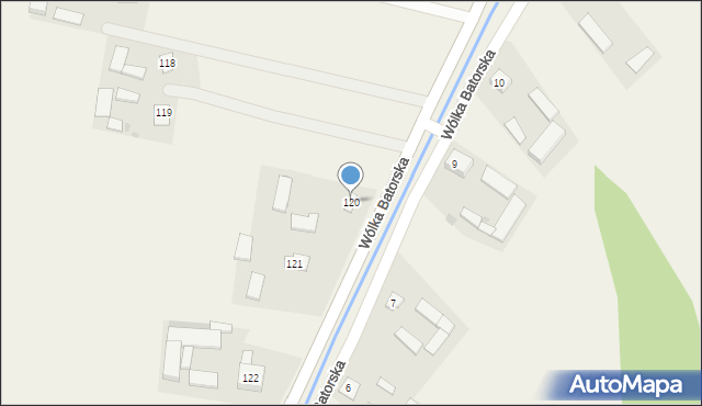 Wólka Batorska, Wólka Batorska, 120, mapa Wólka Batorska