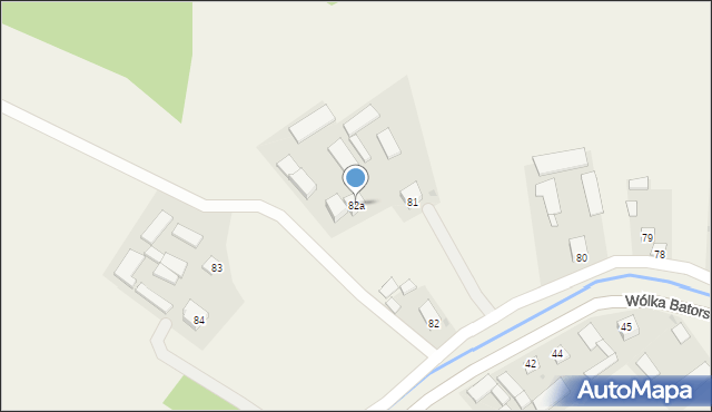 Wólka Batorska, Wólka Batorska, 82a, mapa Wólka Batorska