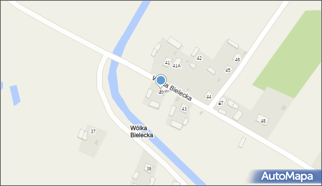 Wólka Bielecka, Wólka Bielecka, 40, mapa Wólka Bielecka