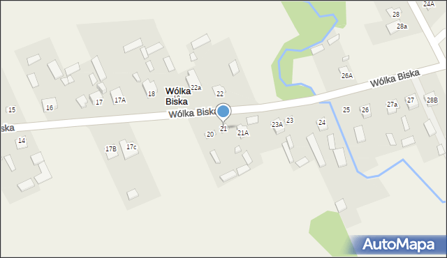 Wólka Biska, Wólka Biska, 21, mapa Wólka Biska