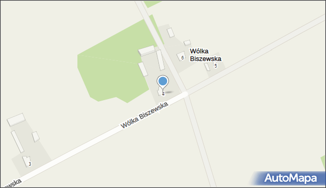 Wólka Biszewska, Wólka Biszewska, 4, mapa Wólka Biszewska