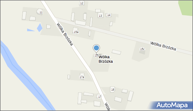 Wólka Brzózka, Wólka Brzózka, 15, mapa Wólka Brzózka