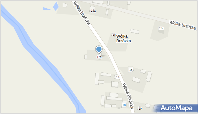 Wólka Brzózka, Wólka Brzózka, 17a, mapa Wólka Brzózka