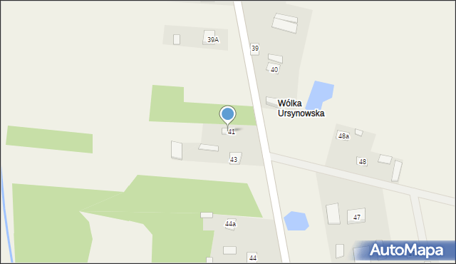 Wólka Brzózka, Wólka Brzózka, 42, mapa Wólka Brzózka