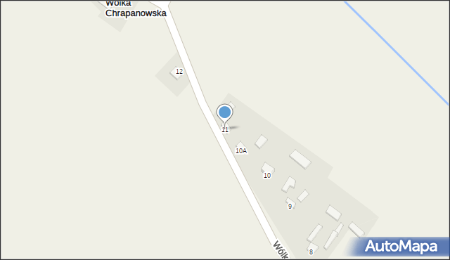 Wólka Chrapanowska, Wólka Chrapanowska, 11, mapa Wólka Chrapanowska