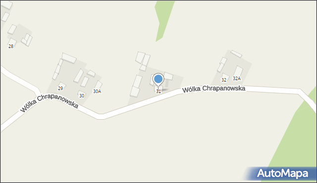 Wólka Chrapanowska, Wólka Chrapanowska, 31, mapa Wólka Chrapanowska