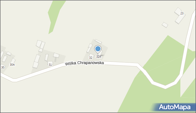 Wólka Chrapanowska, Wólka Chrapanowska, 32A, mapa Wólka Chrapanowska